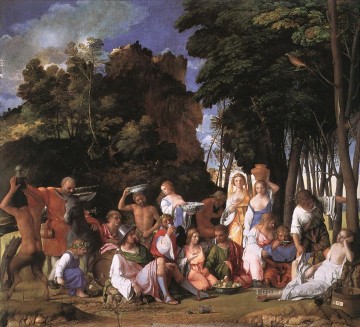 Giovanni Bellini Painting - Feast of the Gods Renaissance Giovanni Bellini